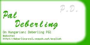 pal deberling business card